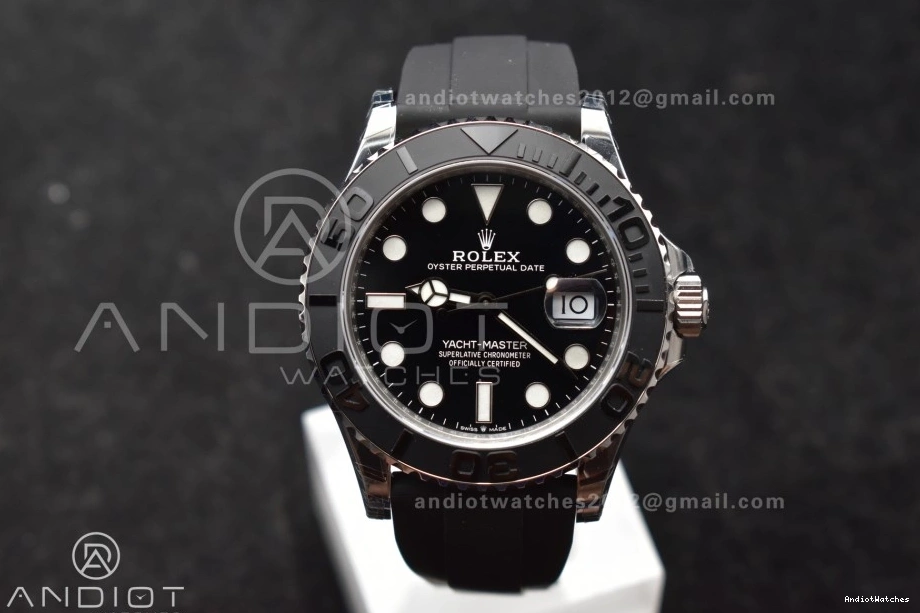 on 1213 Weight) 3D flex VS3235 42mm Bezel Black 1:1 Ceramic Yacht-Master Oyster Best 226659 V3 WaterResistant VSF (Gain Strap Edition 0202